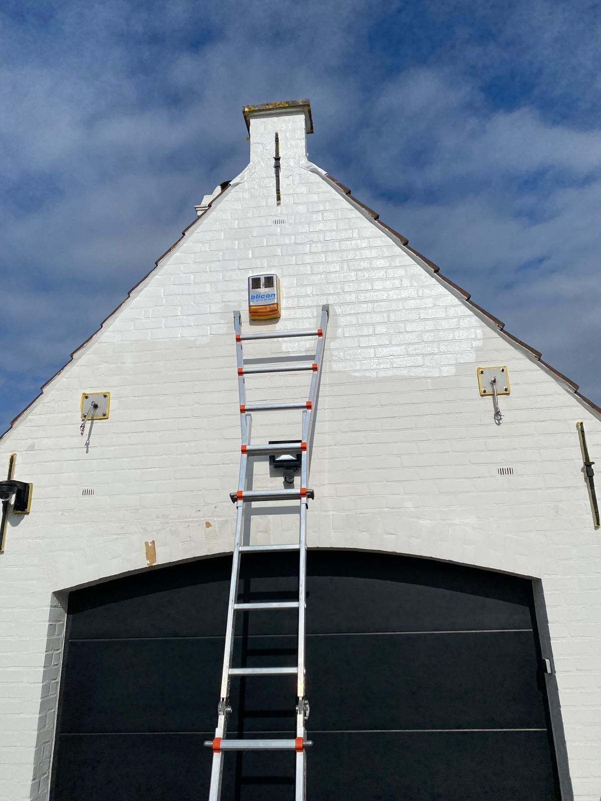 Buitenmuur schilderen in Oostende